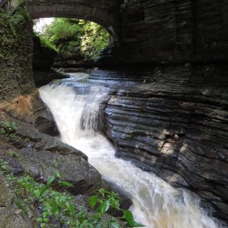Trolly Footbridge Falls – Ithaca, Tompkins