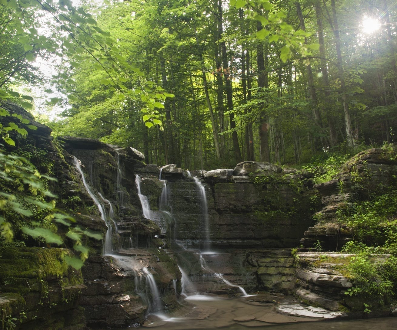 Twin Falls (Templar Falls) - Watkins Glen | Dig The Falls