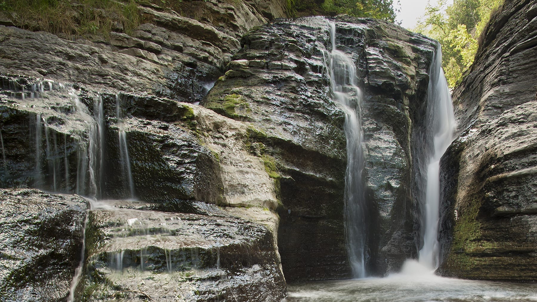 Verkeerderkill Falls – Minnewaska State Park Preserve: Sam’s Point Area – Ellenville