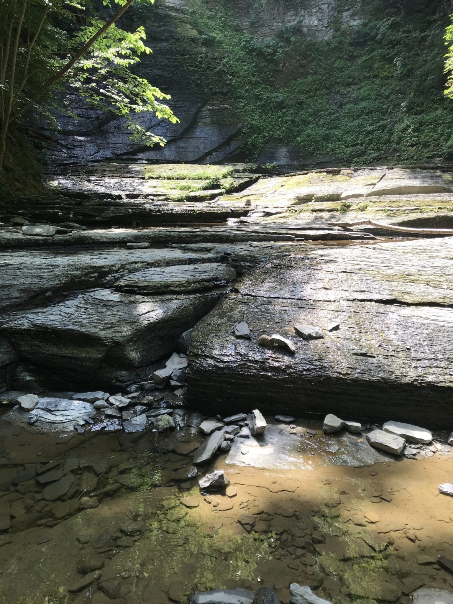Lick Brook, More Falls upstream – Ithaca, Town of, Tompkins